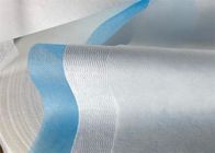 Trắng và xanh 40Gsm Meltblown Vải không dệt Spun Vải ngoại quan